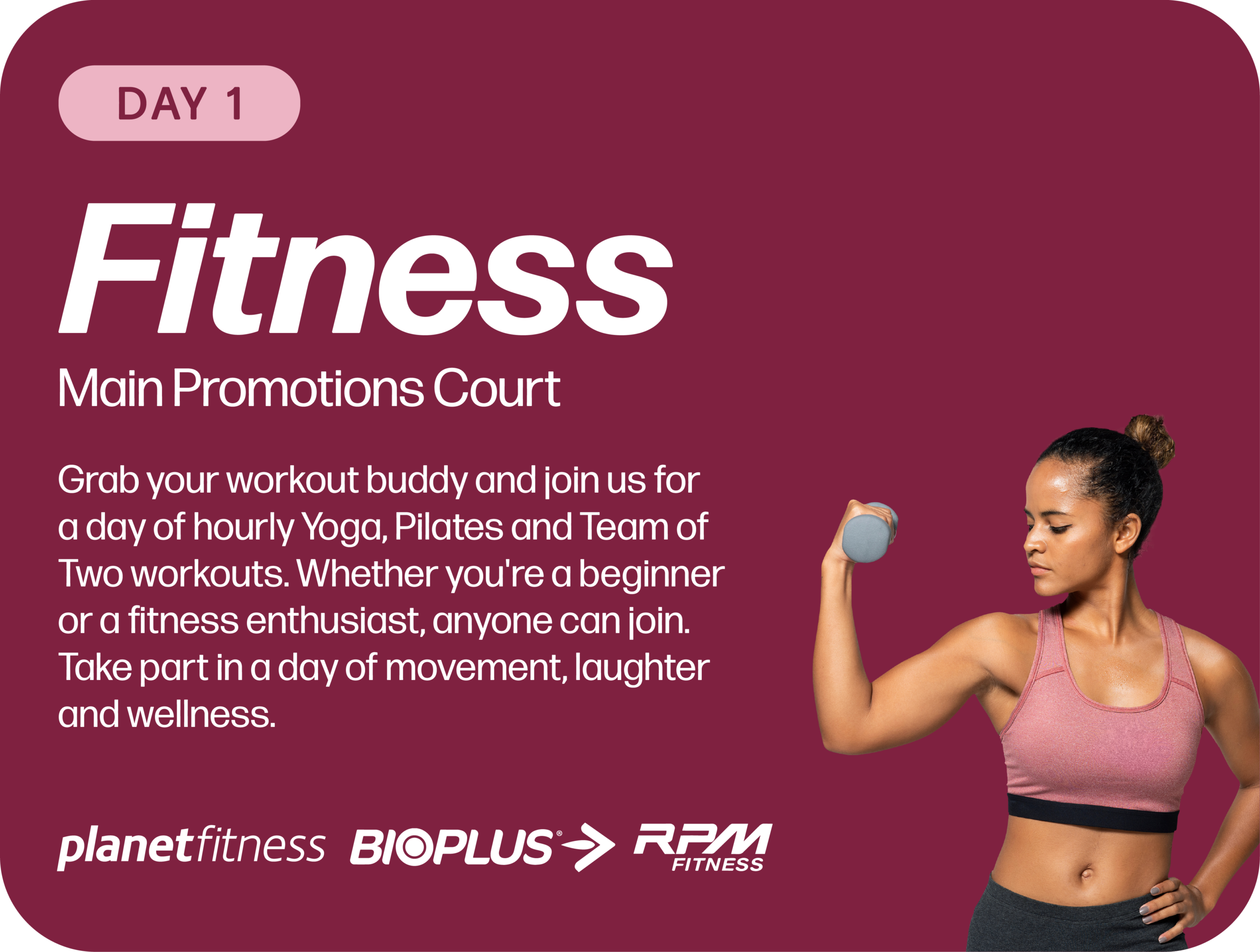 She Rises Day 1 Fitness event at Fourways Mall