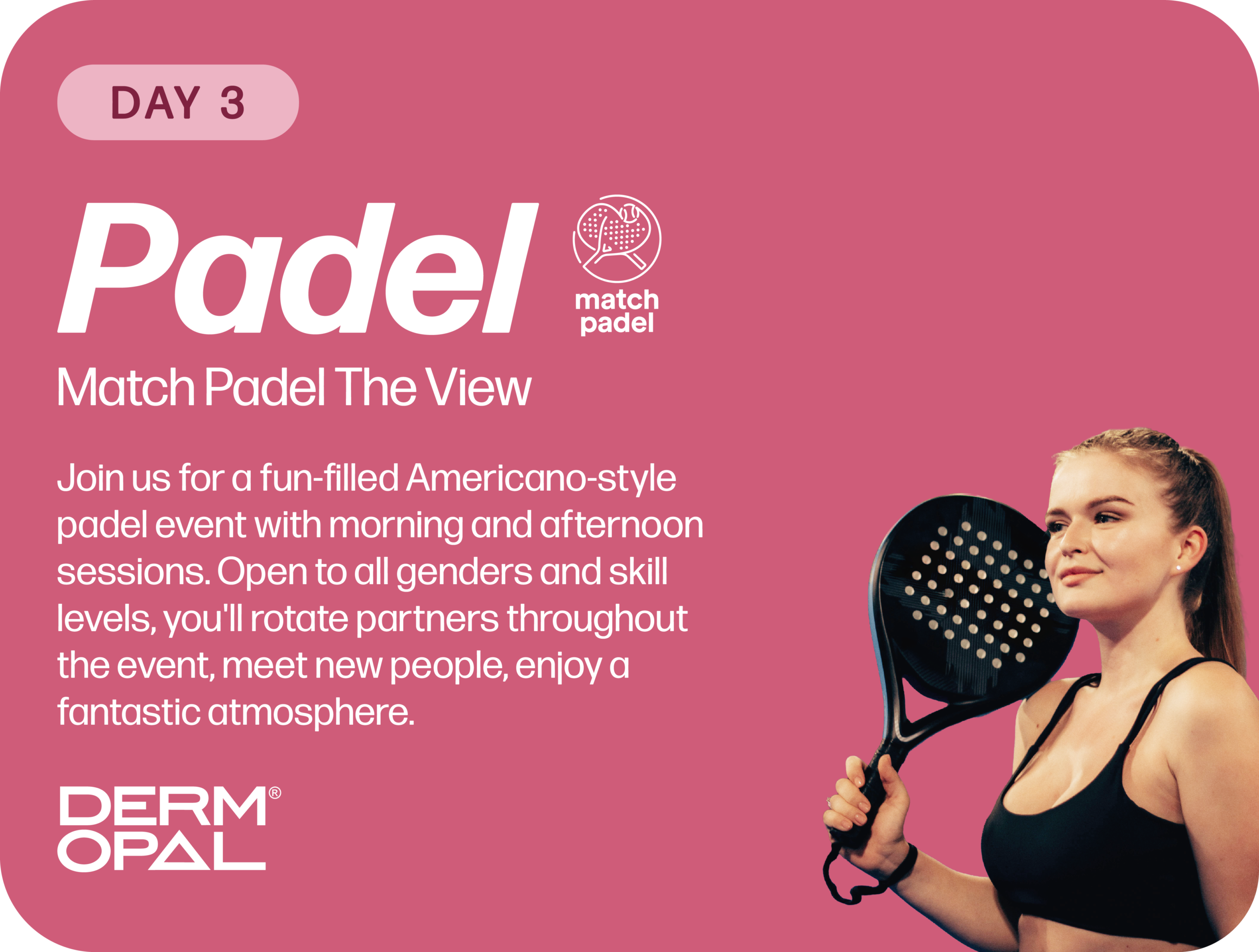 She Rises Day 3 Padel event at Match Padel The View